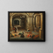 Interior prison painting with the Liberation of Saint Peter - Hendrick van Steenwijck the Younger — framed artwork on a wall