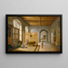 The Christ in the house of Martha and Mary - Hendrick van Steenwijck the Younger — framed artwork on a wall