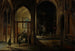 Interior of a Gothic church at night - Hendrick van Steenwijck the Younger — artwork view