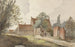 Houses along a path near Amsterdam - Hendrik Abraham Klinkhamer — artwork view