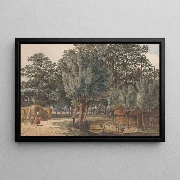 on the Houdringe estate near De Bilt - Hendrik Abraham Klinkhamer — framed artwork on a wall