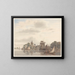 the city by the water's edge - Hendrik Abraham Klinkhamer — framed artwork on a wall