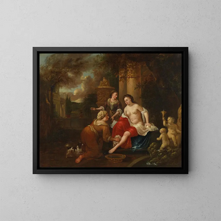 Bethsabée au bain - Hendrik Carr — framed artwork on a wall