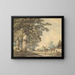 Deer under Beech Trees in Winter - Hendrik Gerrit ten Cate — framed artwork on a wall