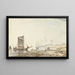 Bateaux sur une rivière près de la rive - Hendrik Gerrit ten Cate — framed artwork on a wall