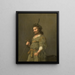 Portrait of a man dressed as a shepherd - Hendrik Gerritsz. Pot — framed artwork on a wall