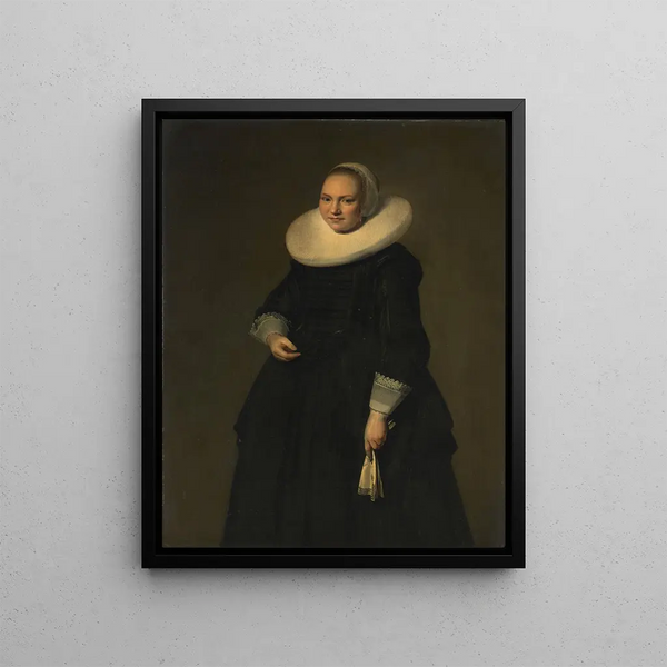 Portrait of a Woman - Hendrik Gerritsz Pot — framed artwork on a wall