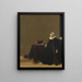 Portrait of a woman with a dog - Hendrik Gerritsz. Pot — framed artwork on a wall