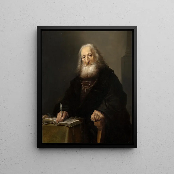 The coin collector - Hendrik Gerritsz Pot — framed artwork on a wall