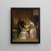 Gérard van Honthorst showing the sketches of his pupil Louise of Bohemia to Amalia van Solms - Hendrik Jacobus Scholten — framed artwork on a wall