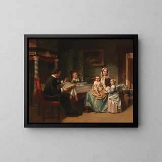 The storyteller - Hendrik Jacobus Scholten — framed artwork on a wall