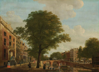 View of the Herengracht near the Leidsestraat in Amsterdam - Hendrik Keun — artwork view