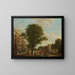 View of the Herengracht near the Leidsestraat in Amsterdam - Hendrik Keun — framed artwork on a wall