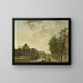 View of the Houtmarkt in Amsterdam - Hendrik Keun — framed artwork on a wall