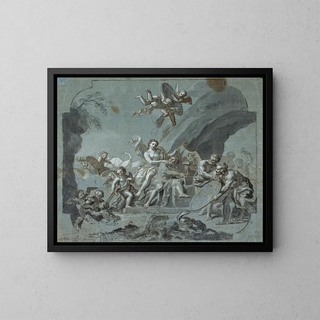 Venus and Vulcan - Hendrik Krock — framed artwork on a wall