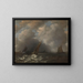 Storm on the Meuse - Hendrik Martensz Sorgh — framed artwork on a wall