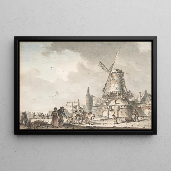 December Painting - Hendrik Meijer — framed artwork on a wall