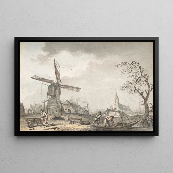 February Painting - Hendrik Meijer — framed artwork on a wall