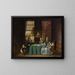 Family group in an interior - Hendrik Pothoven — framed artwork on a wall