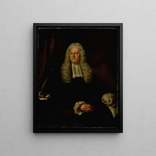 Portrait of Harmen Hendrik van de Poll, mayor of Amsterdam - Hendrik Pothoven — framed artwork on a wall