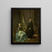 Portrait painting of Petrus Bliek, minister showing in Amsterdam, with his wife Cornelia Drost - Hendrik Pothoven — framed artwork on a wall