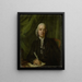 Portrait Painting by Pieter Meijer, publisher and bookseller in Amsterdam - Hendrik Pothoven — framed artwork on a wall