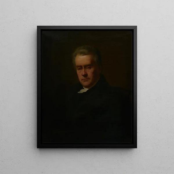 Portrait of Arnoldus Lamme - Hendrik Scheffer — framed artwork on a wall