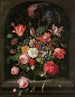 Vase de fleurs dans une niche - Hendrik Schoock — artwork view