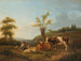 Landscape painting with livestock near Darthuizen - Hendrik Stokvisch — artwork view