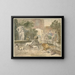 Hunting scene - Hendrik Verschuring — framed artwork on a wall