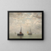 Barges sur les brisants - Hendrik Willem Mesdag — framed artwork on a wall