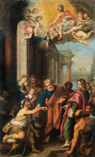 Hendrik van Balen - Saint Peter healing a lame man.webp