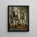 Interior of the old church in Delft - Hendrik van Streek — framed artwork on a wall
