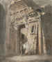 Arche en ruine avec une ligne de linge, probablement à Rome - Heneage Finch, 4e Comte d'Aylesford — artwork view