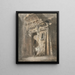 Arche en ruine avec une ligne de linge, probablement à Rome - Heneage Finch, 4e Comte d'Aylesford — framed artwork on a wall