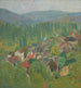 Henri Martin Painting - Summer View of the Roofs of Labastide-du-Vert - Henri Martin — artwork view
