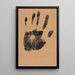La main gauche de l'artiste - Henri-Charles Guérard — framed artwork on a wall