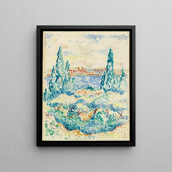 Antibes - Henri-Edmond Cross — framed artwork on a wall