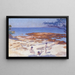 Beach at Cabasson Bathing Bottom - Henri-Edmond Cross — framed artwork on a wall