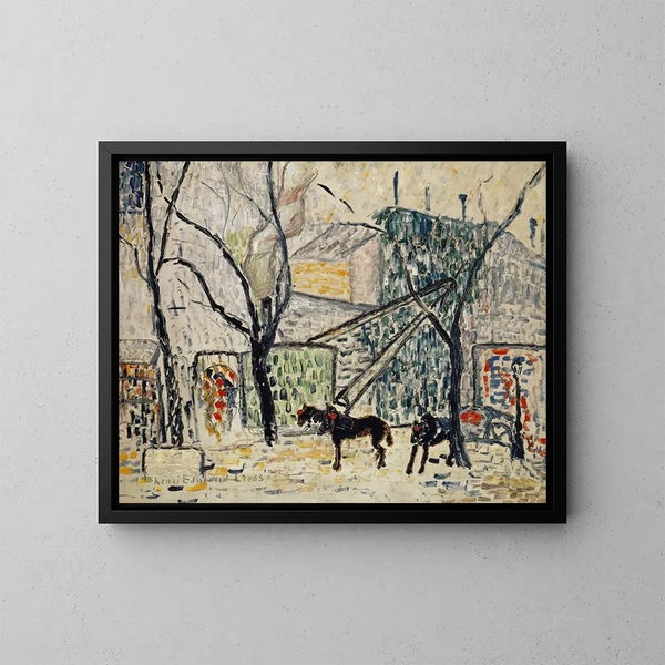 Boulevard - Henri-Edmond Cross — framed artwork on a wall