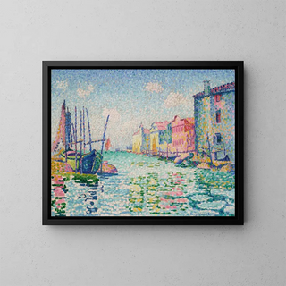 Canal du Ponte Lungo - Henri-Edmond Cross — framed artwork on a wall