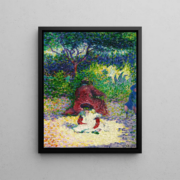 L'Enfant au tablier blanc - Henri-Edmond Cross — framed artwork on a wall