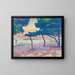La Plage de Saint-Clair - Henri-Edmond Cross — framed artwork on a wall