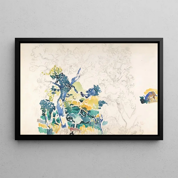 Landscape Painting - Henri-Edmond Cross — framed artwork on a wall