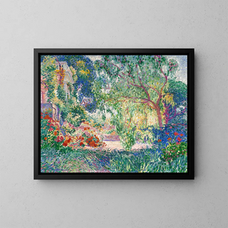 Le faux poivrier de Provence - Henri-Edmond Cross — framed artwork on a wall