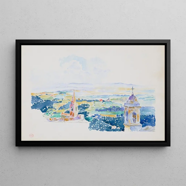 La Terrasse - Henri-Edmond Cross — framed artwork on a wall