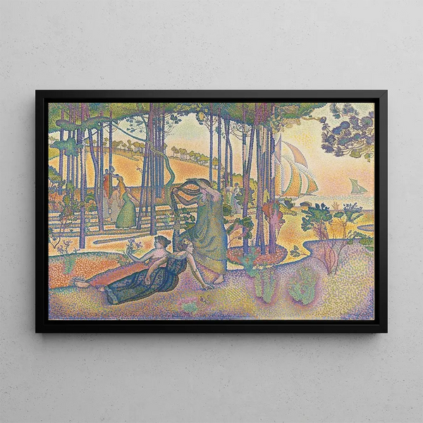 The Evening Air - Henri-Edmond Cross — framed artwork on a wall