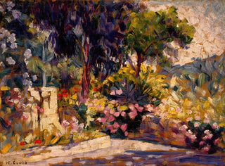 La terrasse fleurie - Henri-Edmond Cross — artwork view