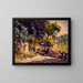 La terrasse fleurie - Henri-Edmond Cross — framed artwork on a wall