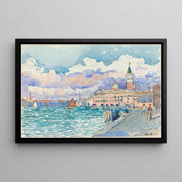 Venice - Henri-Edmond Cross — framed artwork on a wall